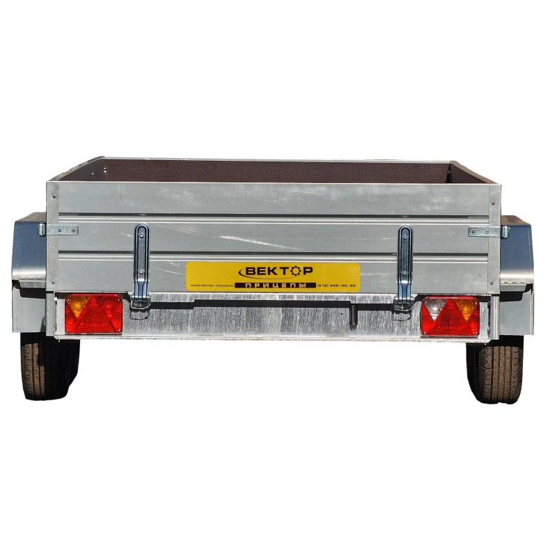 Прицеп бортовой двухосный Вектор ЛАВ 81013, высокий борт