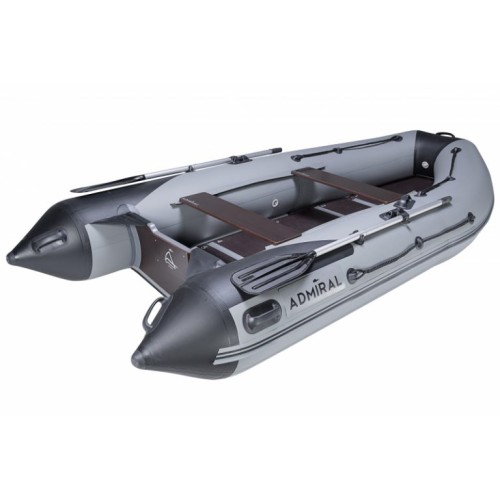 Лодка надувная ПВХ Адмирал 360 Sport, пайол фанерный, красный/черный