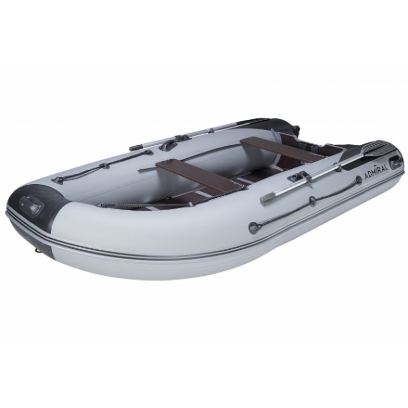 Лодка надувная ПВХ Адмирал 360 Sport, пайол фанерный, красный/черный