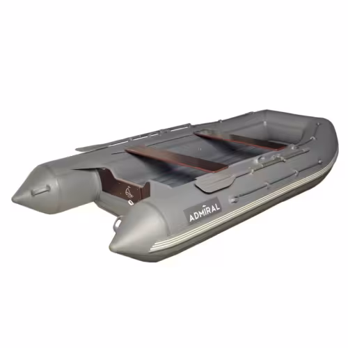 Лодка надувная ПВХ Адмирал 380 НДНД, желтый/серый