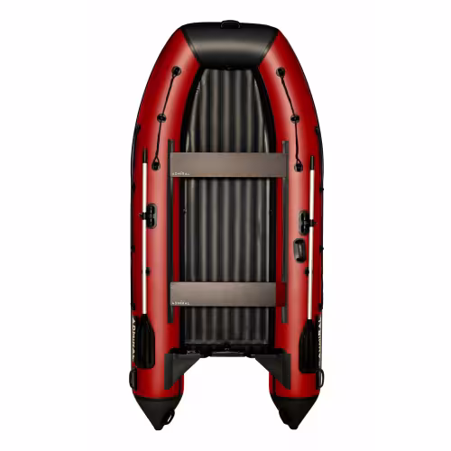 Лодка надувная ПВХ Адмирал 410 НДНД, красный/черный