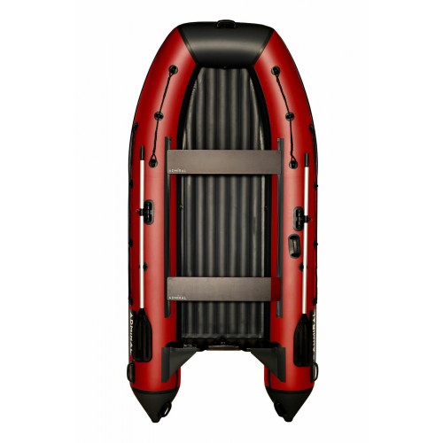 Лодка надувная ПВХ Адмирал 410 НДНД, красный/черный