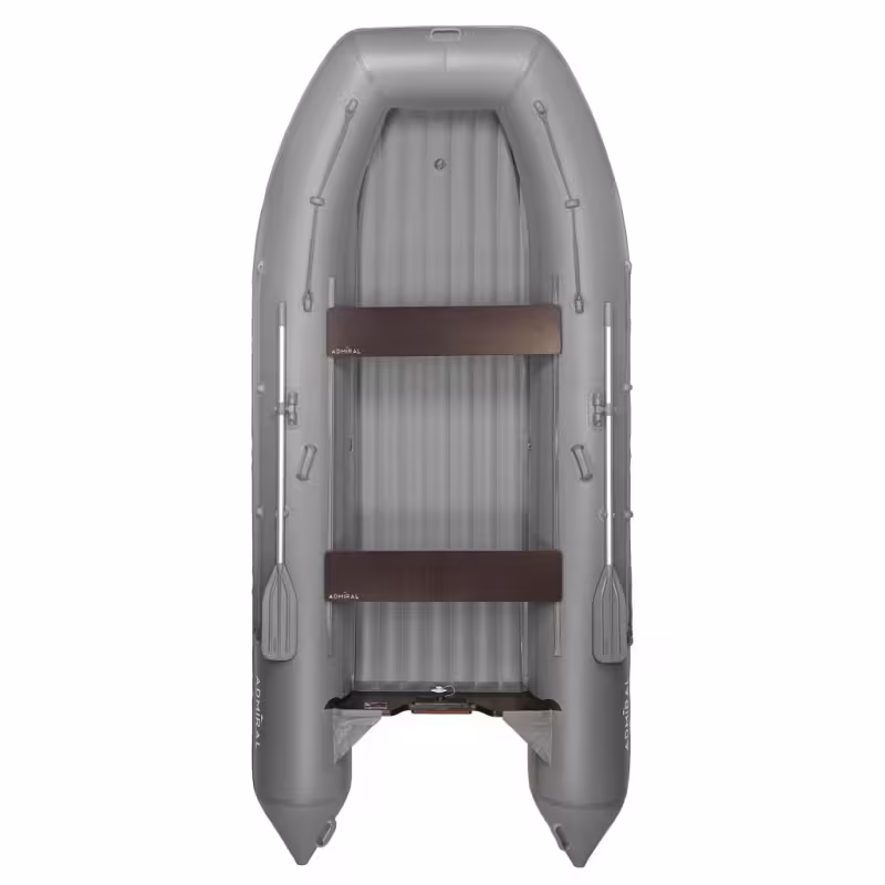 Лодка надувная ПВХ Адмирал 410 НДНД, красный/черный