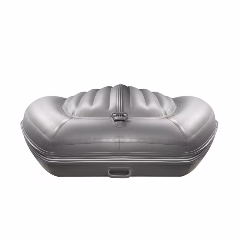 Лодка надувная ПВХ Адмирал 410 НДНД, голубой/серый