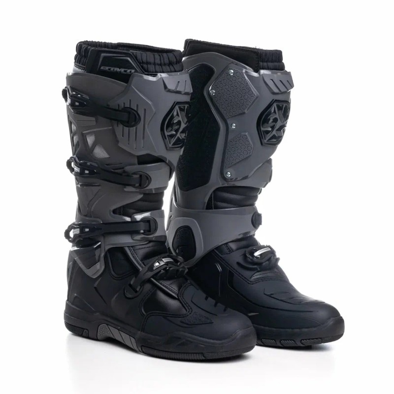 Мотоботы Scoyco MBM004.2 TWL Edition, черный/серый, размер 44