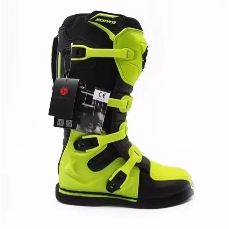 Мотоботы Scoyco MBM006.2 TWL Edition, зеленый, размер 40