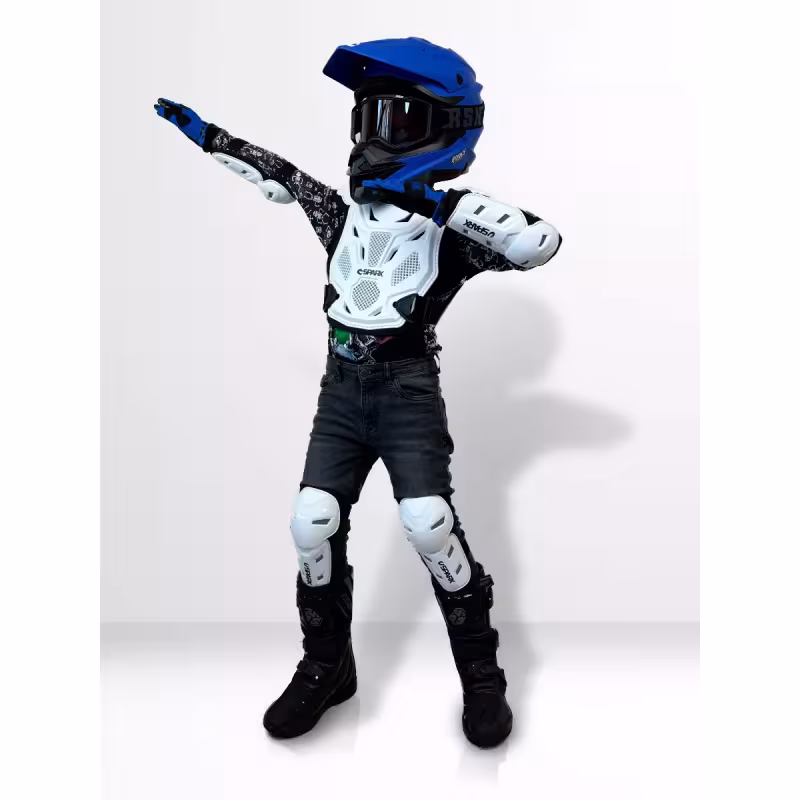 Комплект мотозащиты Sparx BA11 K, белый, размер L/XL