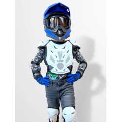 Комплект мотозащиты Sparx BA11 K, белый, размер S/M