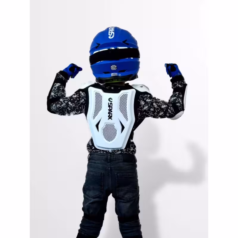 Комплект мотозащиты Sparx BA11 K, белый, размер S/M