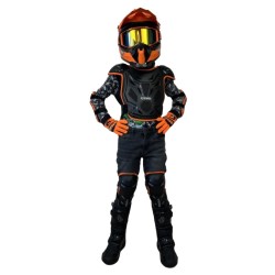 Комплект мотозащиты Sparx BA11 K, черный/оранжевый, размер L/XL