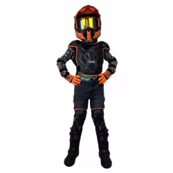 Комплект мотозащиты Sparx BA11 K, черный/оранжевый, размер S/M