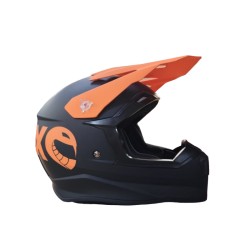 Мотошлем детский Sparx Recrut HL169 ver.2, черный/оранжевый, размер YL