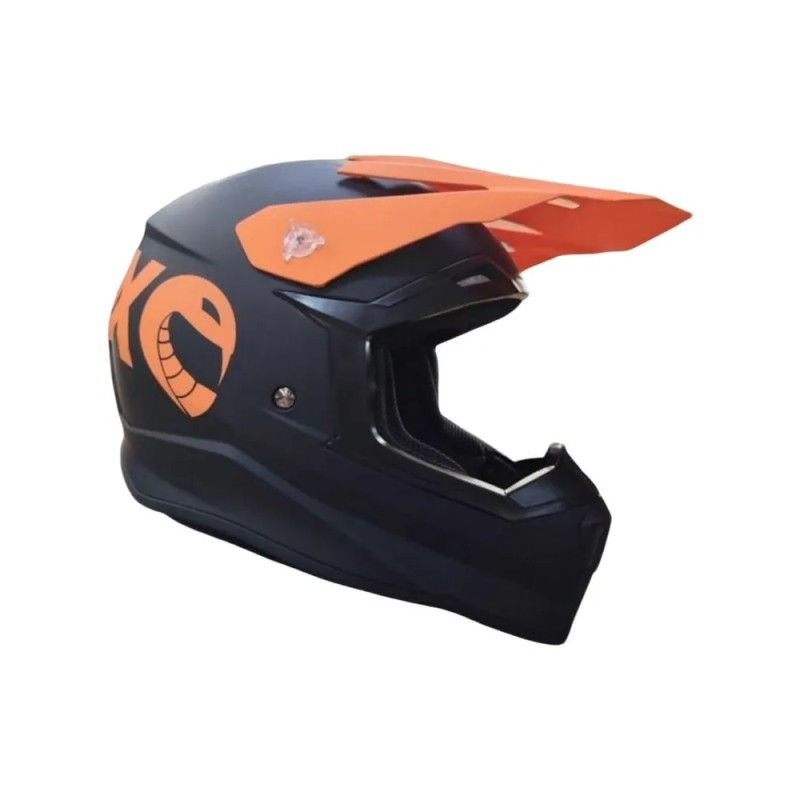 Мотошлем детский Sparx Recrut HL169 ver.2, черный/оранжевый, размер YL