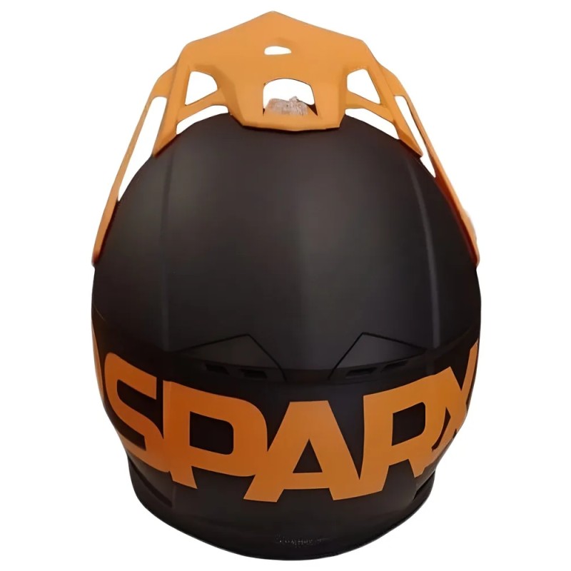 Мотошлем детский Sparx Recrut HL169 ver.2, черный/оранжевый, размер YL