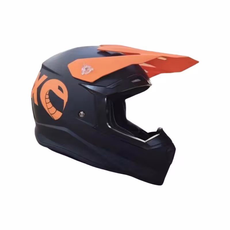 Мотошлем детский Sparx Recrut HL169 ver.2, черный/оранжевый, размер YS