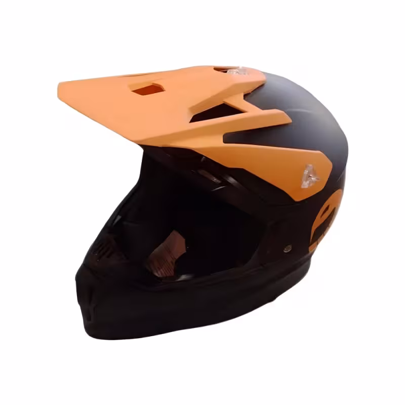 Мотошлем детский Sparx Recrut HL169 ver.2, черный/оранжевый, размер YS