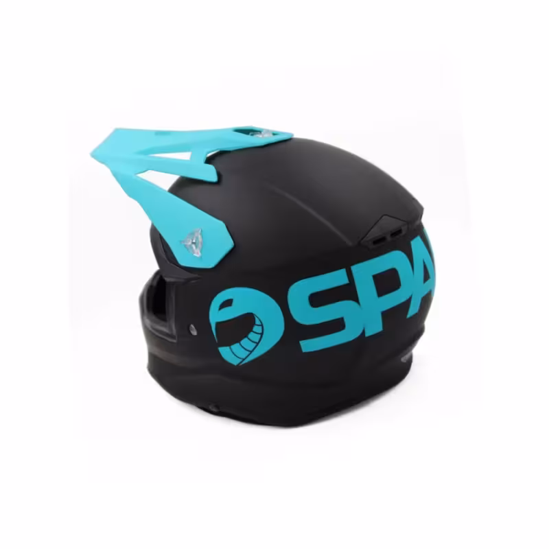 Мотошлем детский Sparx Recrut HL169 ver.2, черный/синий, размер YМ