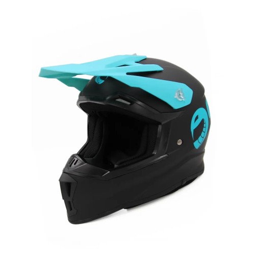 Мотошлем детский Sparx Recrut HL169 ver.2, черный/синий, размер YS