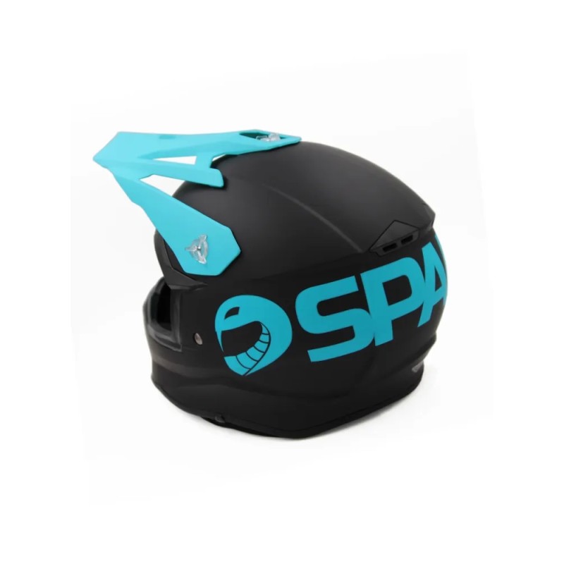 Мотошлем детский Sparx Recrut HL169 ver.2, черный/синий, размер YS