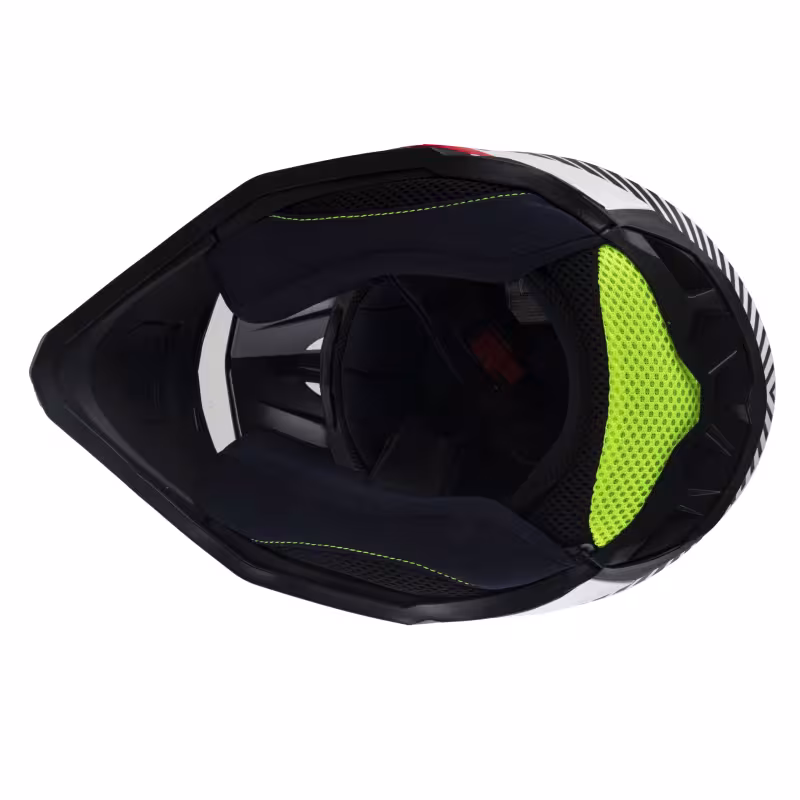 Мотошлем Sparx Fenix Gravity JK6803, белый/красный, размер 3XL