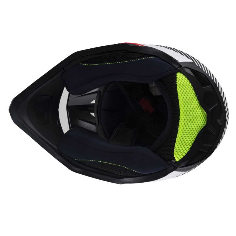 Мотошлем Sparx Fenix Gravity JK6803, белый/красный, размер S