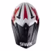 Мотошлем Sparx Fenix Gravity JK6803, белый/красный, размер XS