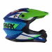 Мотошлем Sparx Fenix Gravity JK6803, синий/зеленый матовый, размер 3XL
