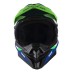 Мотошлем Sparx Fenix Gravity JK6803, синий/зеленый матовый, размер XL