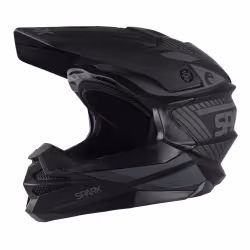 Мотошлем Sparx Fenix Gravity JK6803, черный/серый матовый, размер S