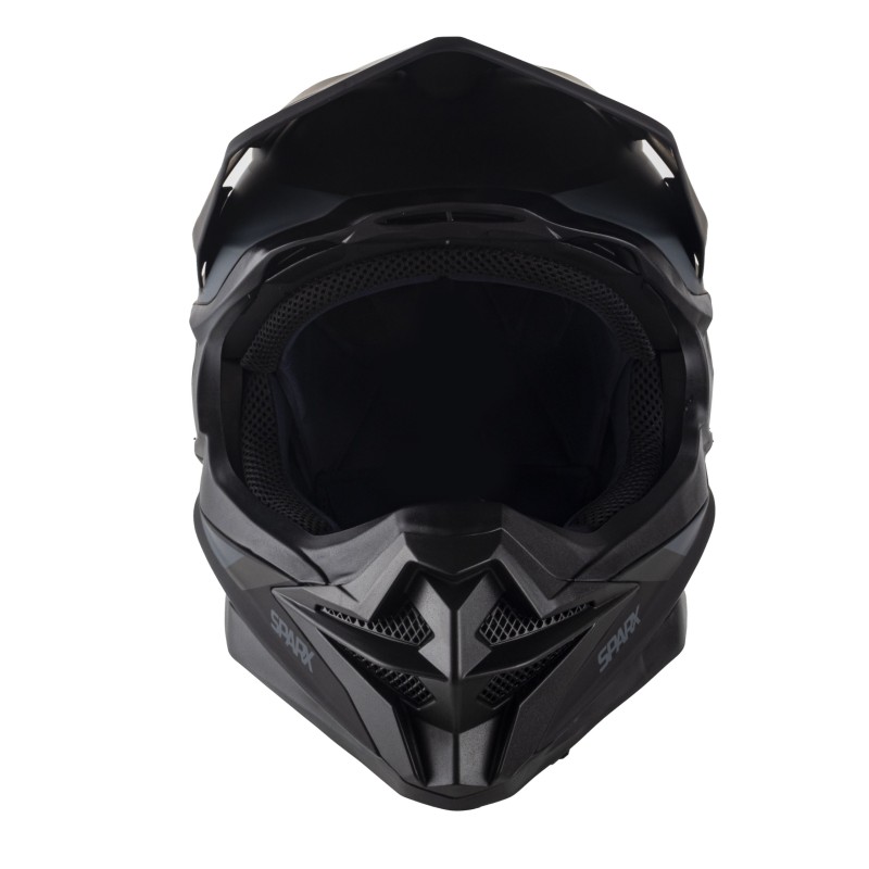 Мотошлем Sparx Fenix Gravity JK6803, черный/серый матовый, размер XS