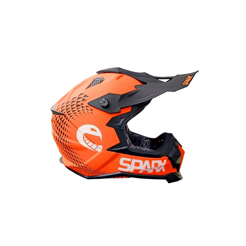 Мотошлем Sparx Raptor JH-601, оранжевый/черный, размер 2XL