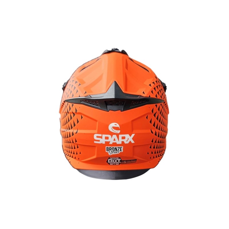 Мотошлем Sparx Raptor JH-601, оранжевый/черный, размер 2XL