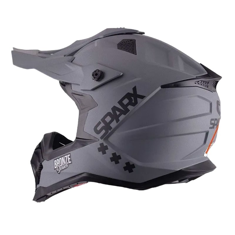 Мотошлем Sparx Raptor JH-601, серый/черный, размер XL