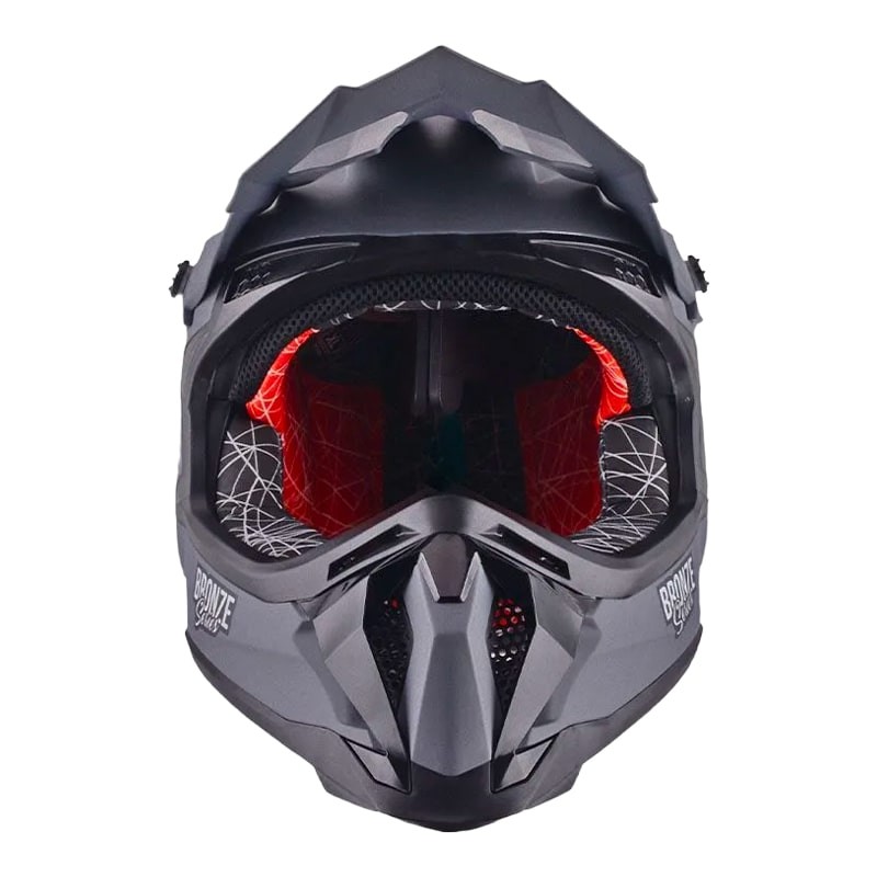 Мотошлем Sparx Raptor JH-601, серый/черный, размер 2XL