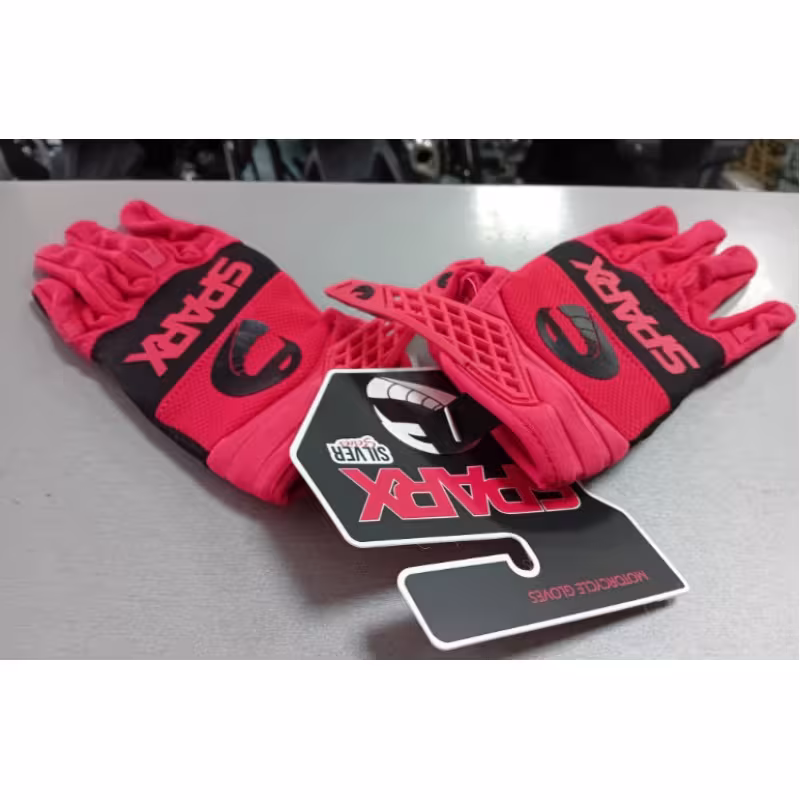 Мотоперчатки текстильные Sparx FX02 K, красный, размер XXS