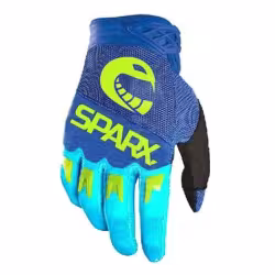Мотоперчатки текстильные Sparx FX02 K, синий/желтый, размер S