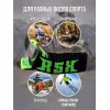 Мотоочки с аутригерами RSX Blast, зелёный/желтый/черный, прозрачная линза