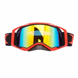 Мотоочки с аутригерами RSX Blast, оранжевый/оранжевый/оранжевый, зеркально-желтая линза