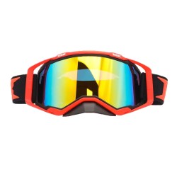 Мотоочки с аутригерами RSX Blast, оранжевый/оранжевый/оранжевый, зеркально-желтая линза