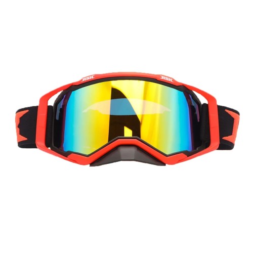 Мотоочки с аутригерами RSX Blast, оранжевый/оранжевый/оранжевый, зеркально-желтая линза