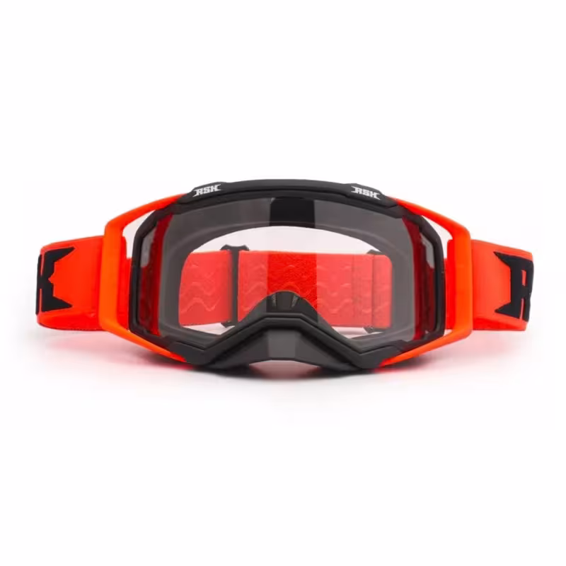 Мотоочки с аутригерами RSX Blast, оранжевый/черный/черный, прозрачная линза