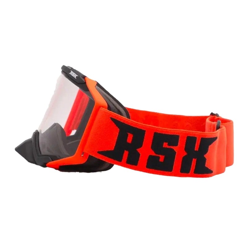 Мотоочки с аутригерами RSX Blast, оранжевый/черный/черный, прозрачная линза