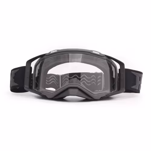 Мотоочки с аутригерами RSX Blast, серый/черный/черный, прозрачная линза