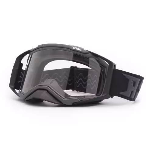 Мотоочки с аутригерами RSX Blast, черный/черный/черный, прозрачная линза