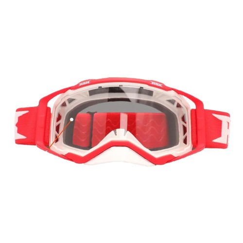 Мотоочки с аутригерами RSX Blast, белый/красный/красный, прозрачная линза