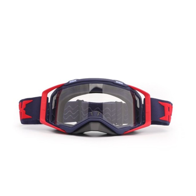 Мотоочки с аутригерами RSX Blast, синий/красный/синий, прозрачная линза