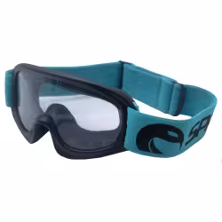 Мотоочки детские Sparx Pioner, черный/синий, прозрачная линза