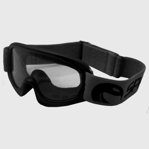 Мотоочки детские Sparx Pioner, черный/черный, прозрачная линза