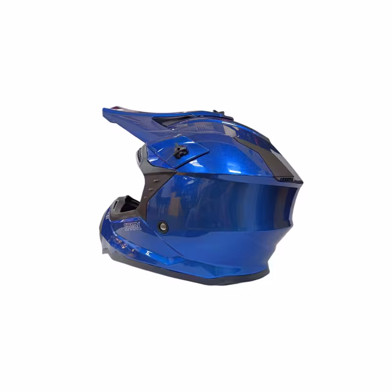 Мотошлем детский Sparx Jet Chameleon WS-905, синий, размер YM