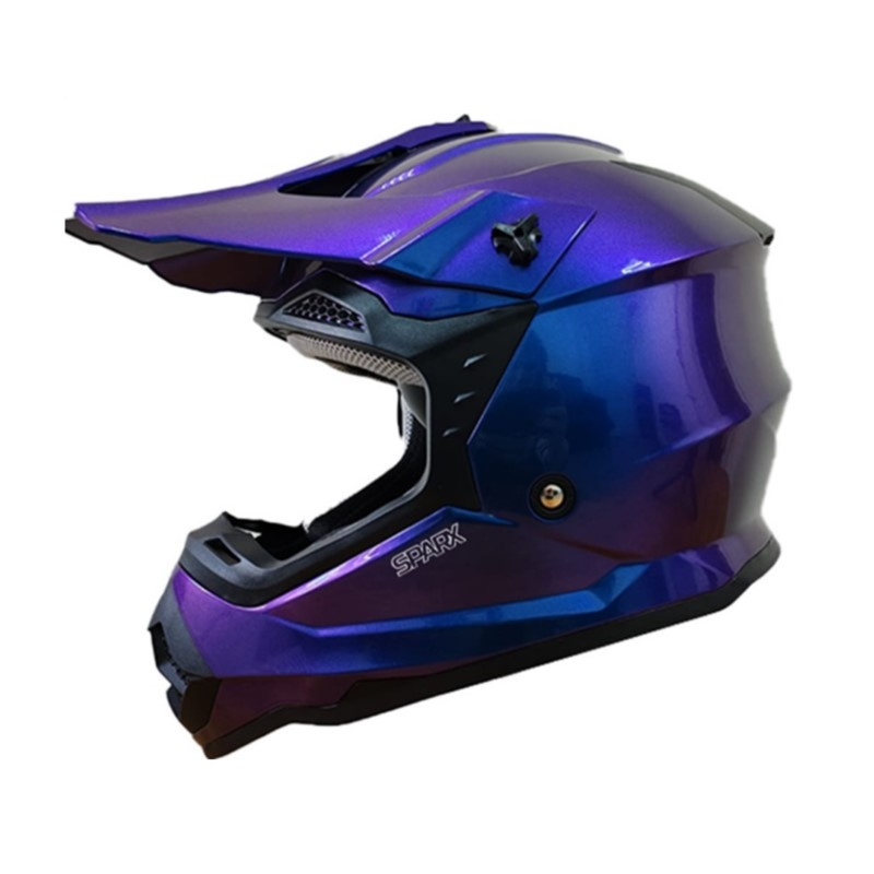 Мотошлем детский Sparx Jet Chameleon WS-905, синий, размер YXL